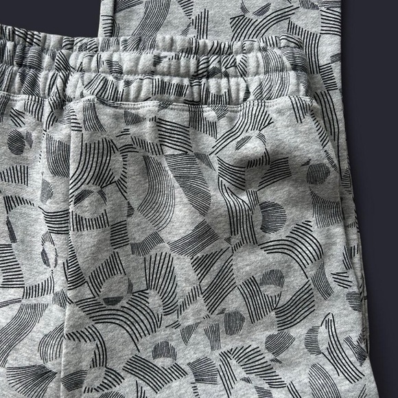 Anthropologie Daily Practice Pants | XS | Heather Gray Black Design | Wide Leg - Picture 8 of 8